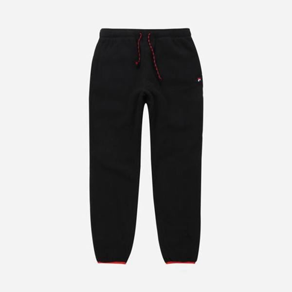 Fila Fleece Men's Jogger Pants - Black,NZ 364-39127